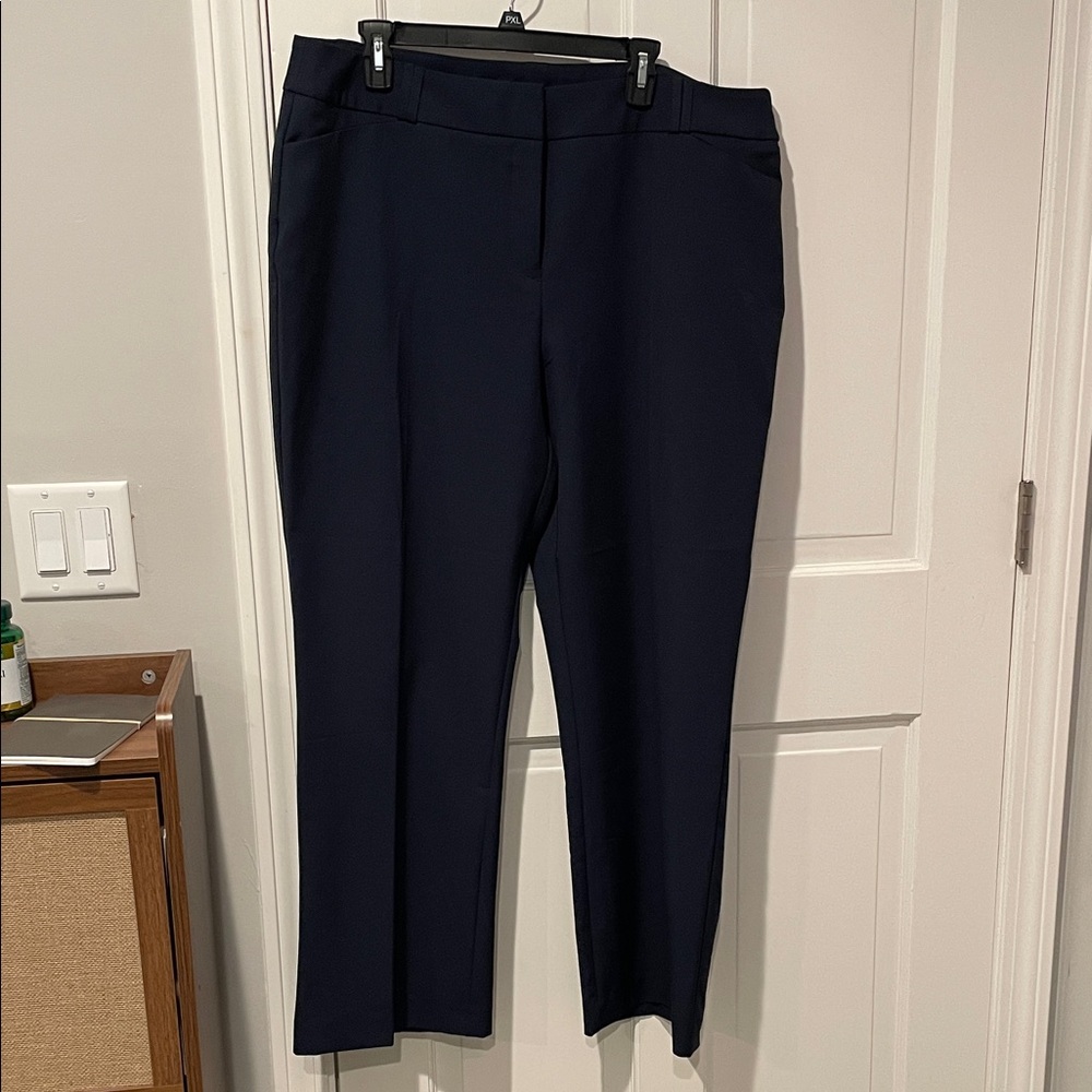 Alfani Women's Dark Blue Straight Leg Pants